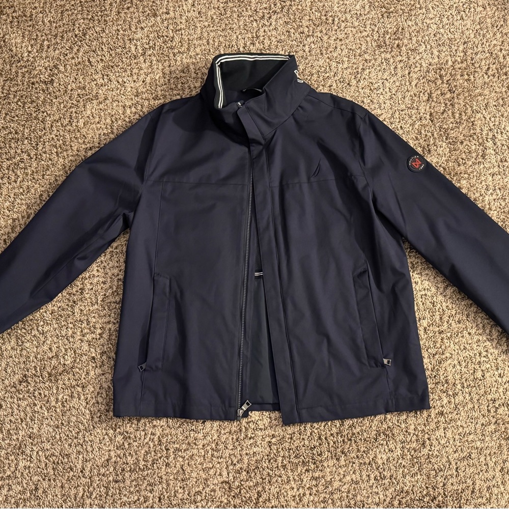 Nautica Men's Dark Blue Windbreaker